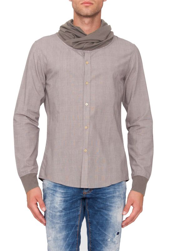 Natural wood blouse – Antony Morato – Blouses – Beige – Antony Morato – Overhemden – Beige Kopen